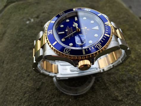 rolex submariner date blau